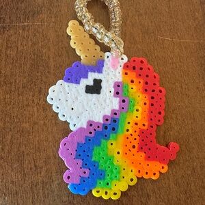 Unicorn Kandi perler bracelet